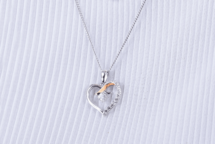 Clogau Kiss Silver Heart Pendant Necklace - MococoClogau3SCGKP5051537301684Necklaces