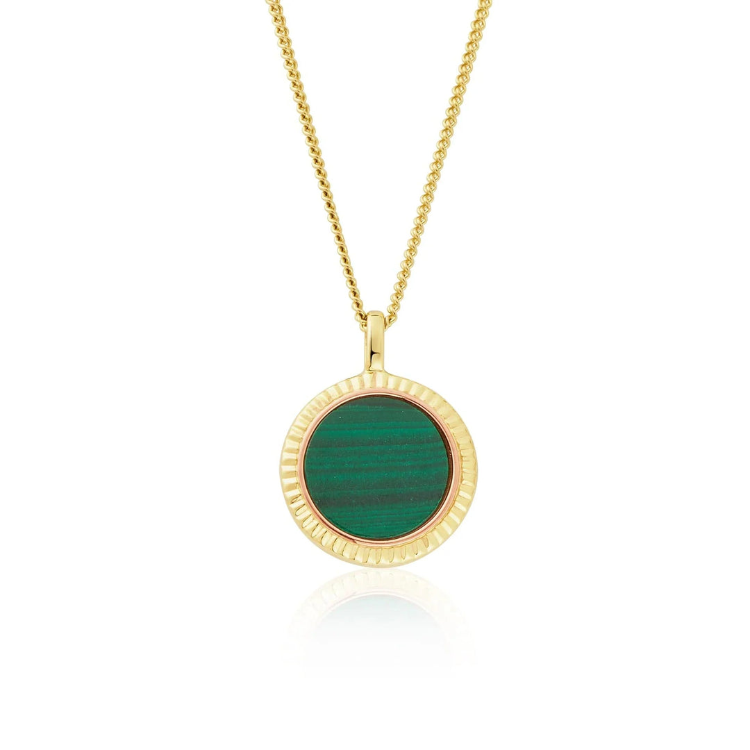Clogau Solid Gold Reflections Of Padarn and Malachite Pendant Necklace - MococoClogauGMCH03575051537380412Necklaces