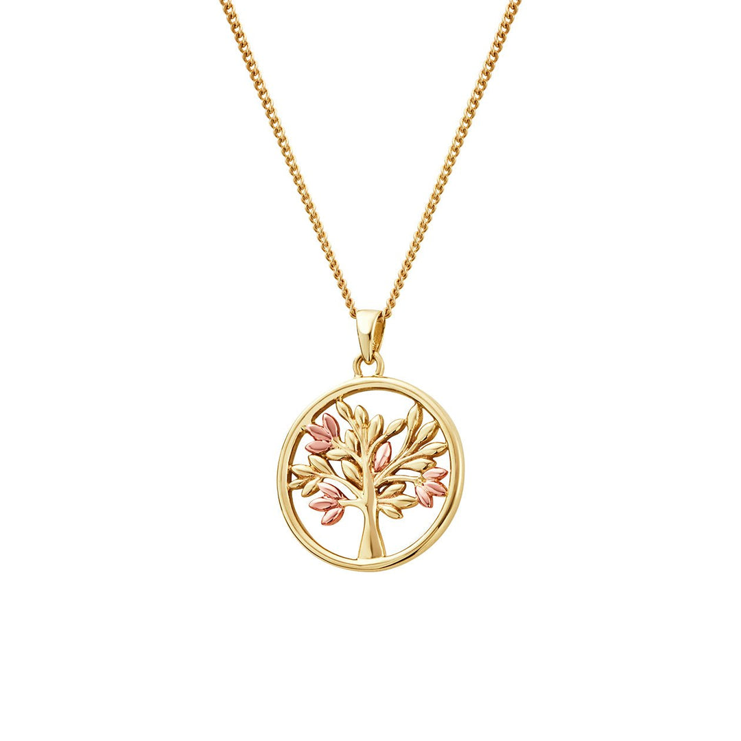 Clogau Tree of Life Gold Circle Pendant - MococoClogauGTOL00155051537350644Necklaces