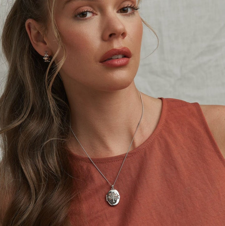 Clogau Tree of Life Oval Locket - MococoClogau3SNTLL5051537366317Necklaces