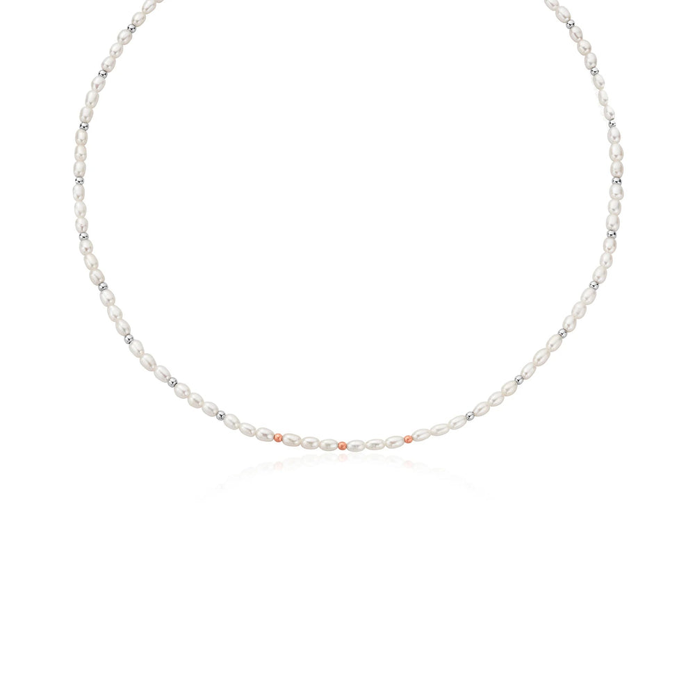 Clogau Welsh Beachcomber Silver and Pearl Necklace - MococoClogau3SBCH06315051537372721Necklaces