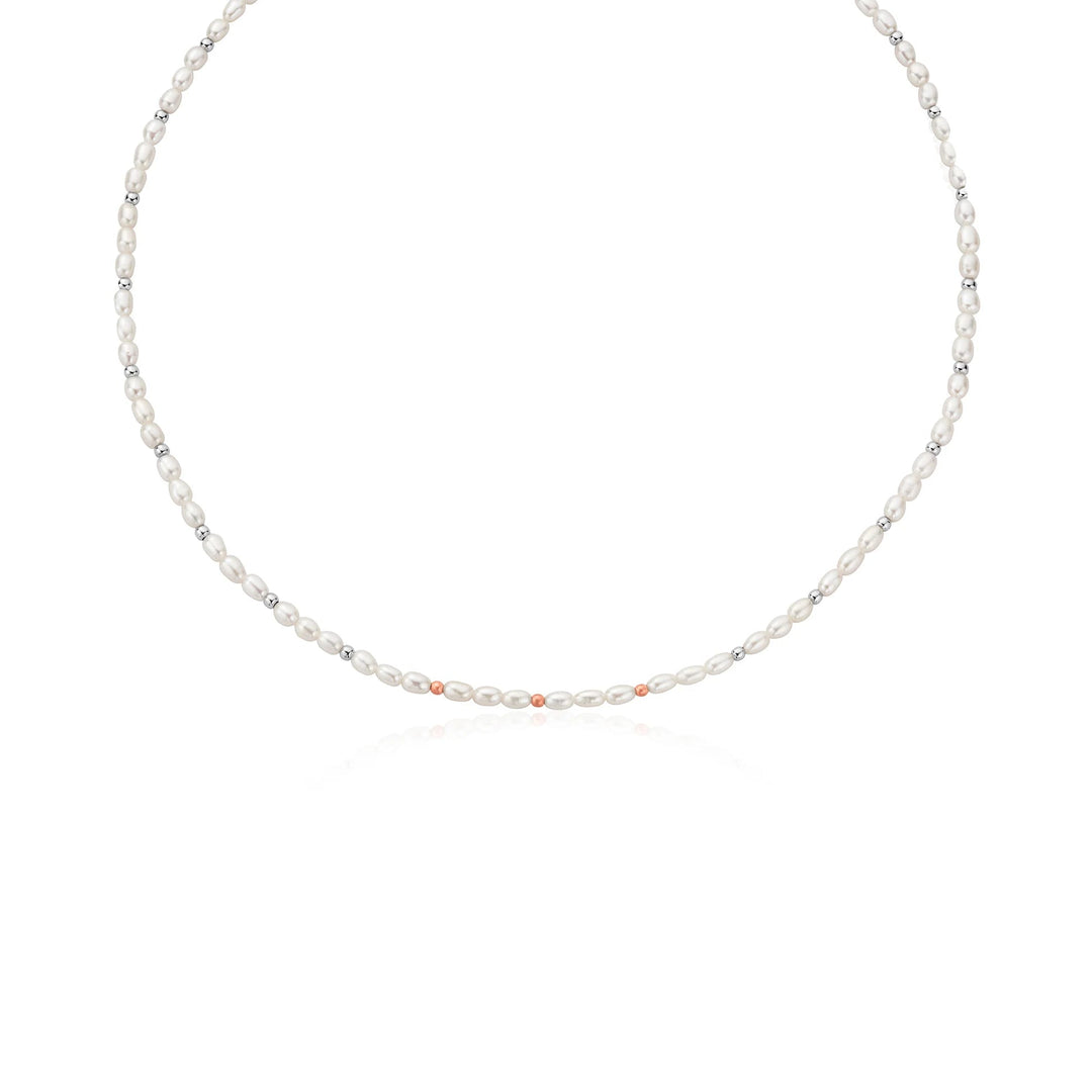 Clogau Welsh Beachcomber Silver and Pearl Necklace - MococoClogau3SBCH06315051537372721Necklaces
