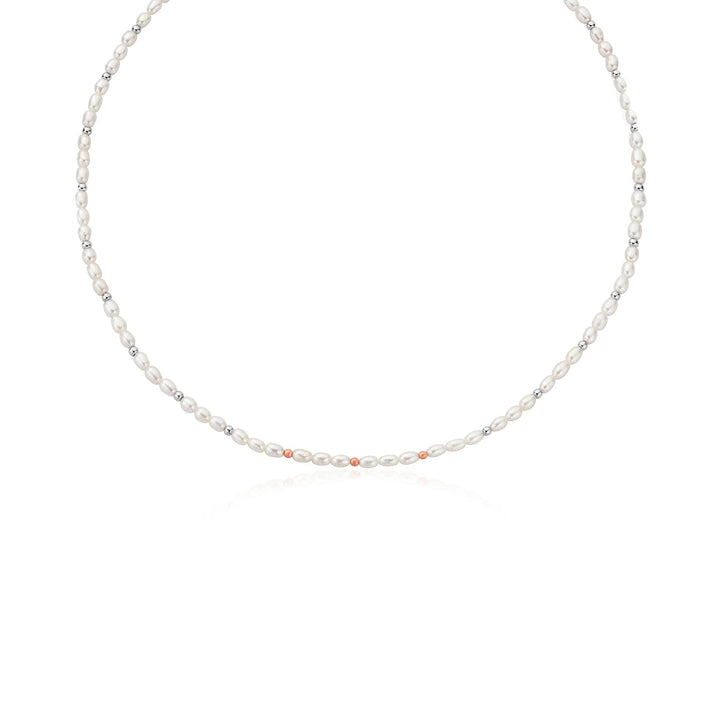 Clogau Welsh Beachcomber Silver and Pearl Necklace - MococoClogau3SBCH06315051537372721Necklaces