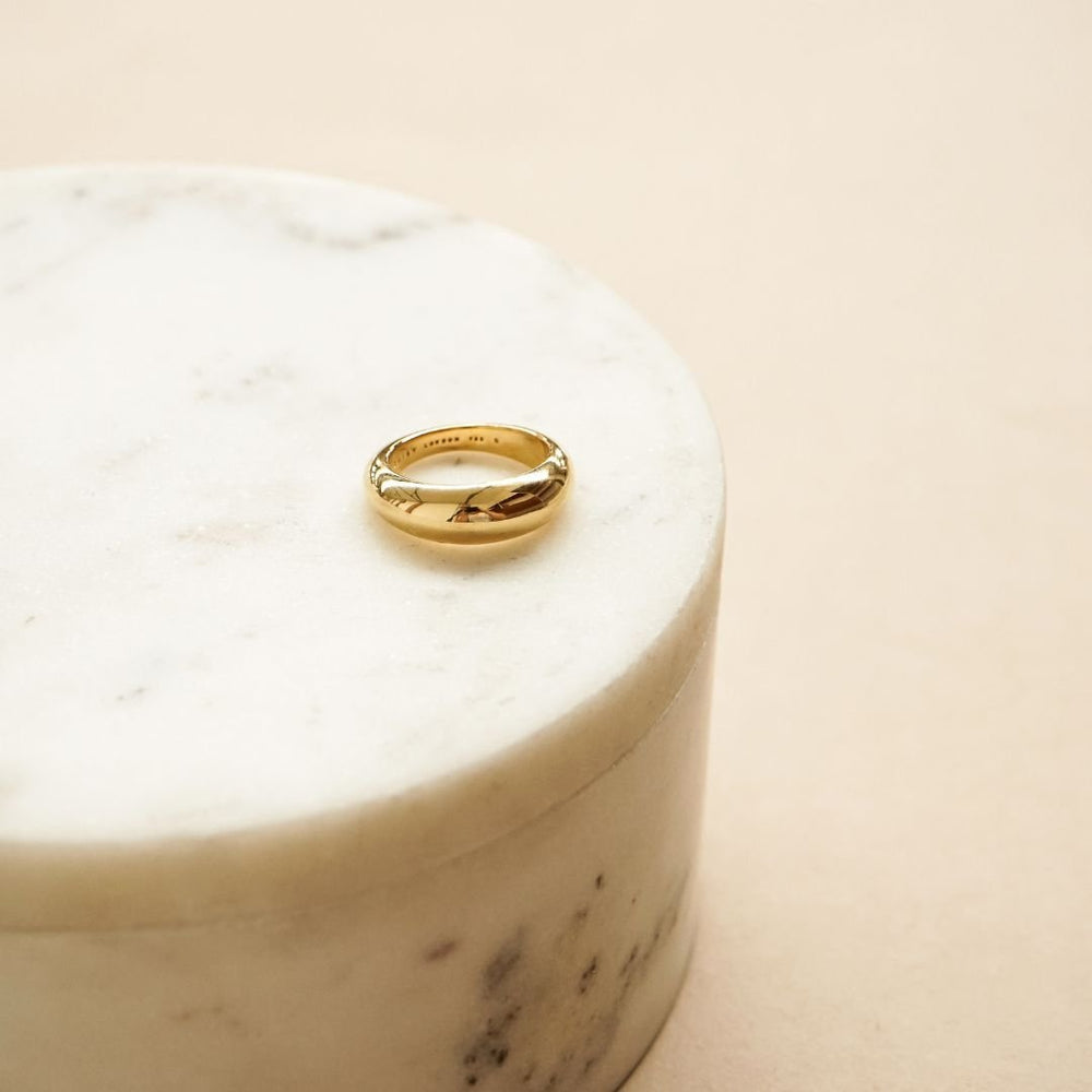 Daisy London 18ct Gold Estee Lalonde Dome Ring - MococoDaisy London4ELSR26_GP_S5056104123621Rings