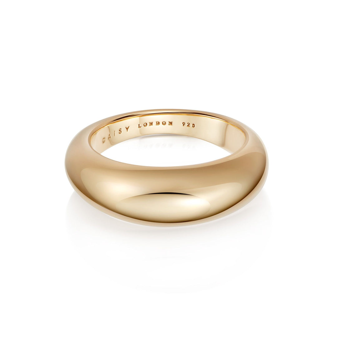 Daisy London 18ct Gold Estee Lalonde Dome Ring - MococoDaisy London4ELSR26_GP_S5056104123621Rings