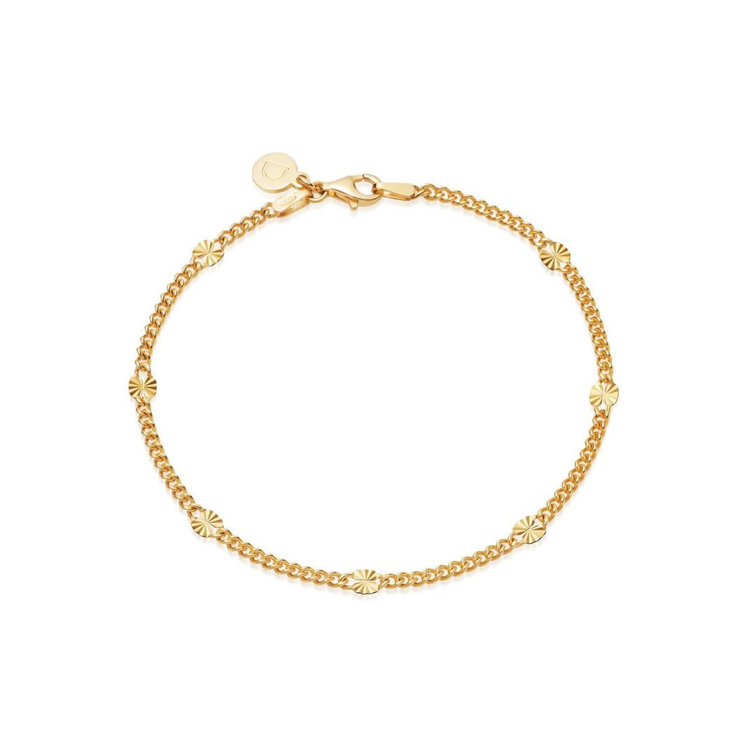 Daisy London 18ct Gold Estee Lalonde Sunburst Chain Bracelet - MococoDaisy LondonELBR07_GP5056104123546Bracelets