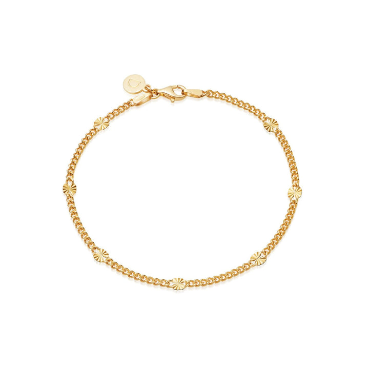 Daisy London 18ct Gold Estee Lalonde Sunburst Chain Bracelet - MococoDaisy LondonELBR07_GP5056104123546Bracelets