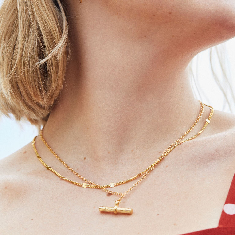 Daisy London 18ct Gold Estee Lalonde Sunburst Necklace - MococoDaisy LondonELN10_GP5056104123461Necklaces