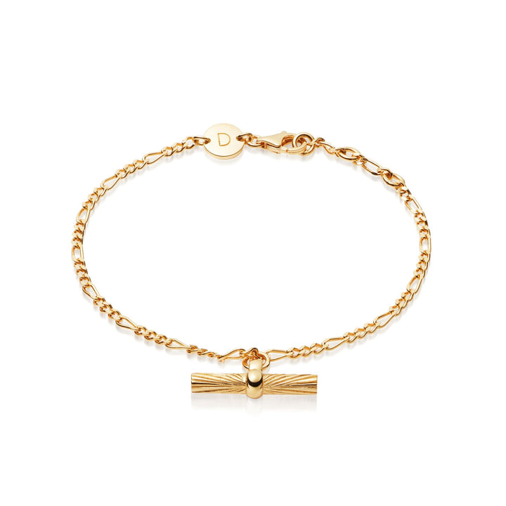 Daisy London 18ct Gold Estee Lalonde Tbar Drop Bracelet - MococoDaisy LondonELBR04_GP5056104123577Bracelets