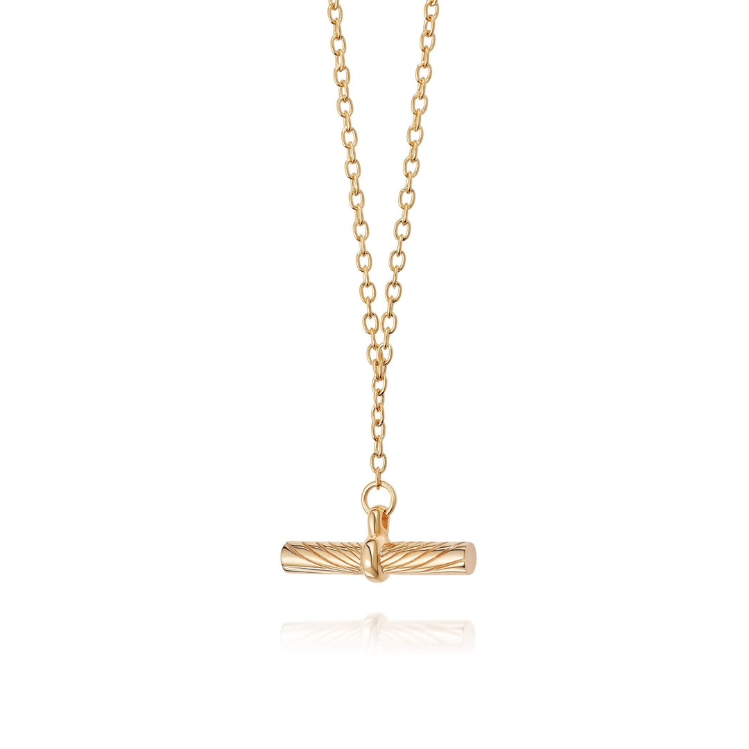 Daisy London 18ct Gold Estee Lalonde Tbar Necklace - MococoDaisy LondonELN04_GP5056104123515Necklaces