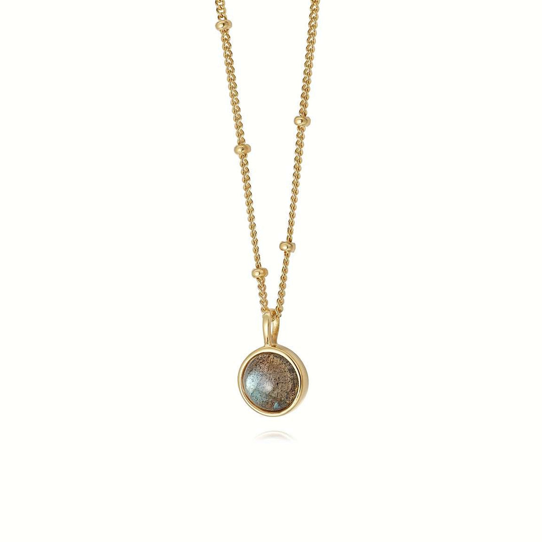 Daisy London 18ct Gold Plate Labradorite Healing Necklace - MococoDaisy LondonHN1007_GP5056104103647Necklaces