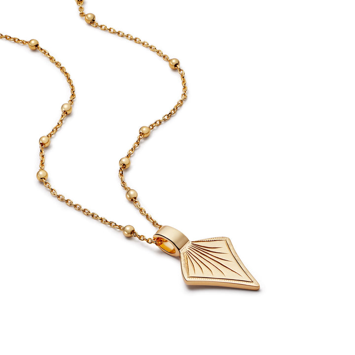 Daisy London 18ct Gold Plate Palm Leaf Bobble Chain Necklace - MococoDaisy LondonWN02_GP5056104111826Necklace