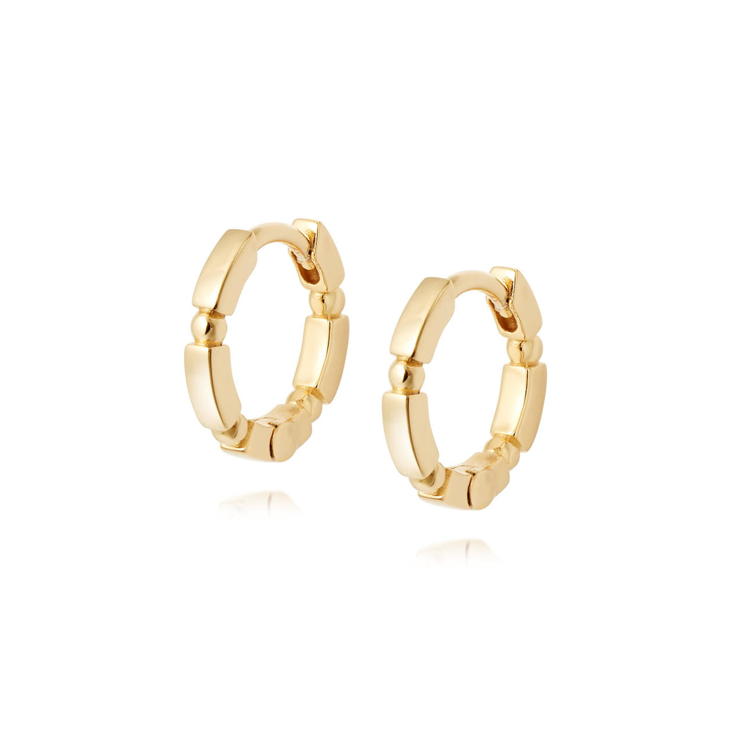 Daisy London 18ct Gold Plate Stacked Huggie Hoops - MococoDaisy LondonEB8008_GP5056104103944Earrings