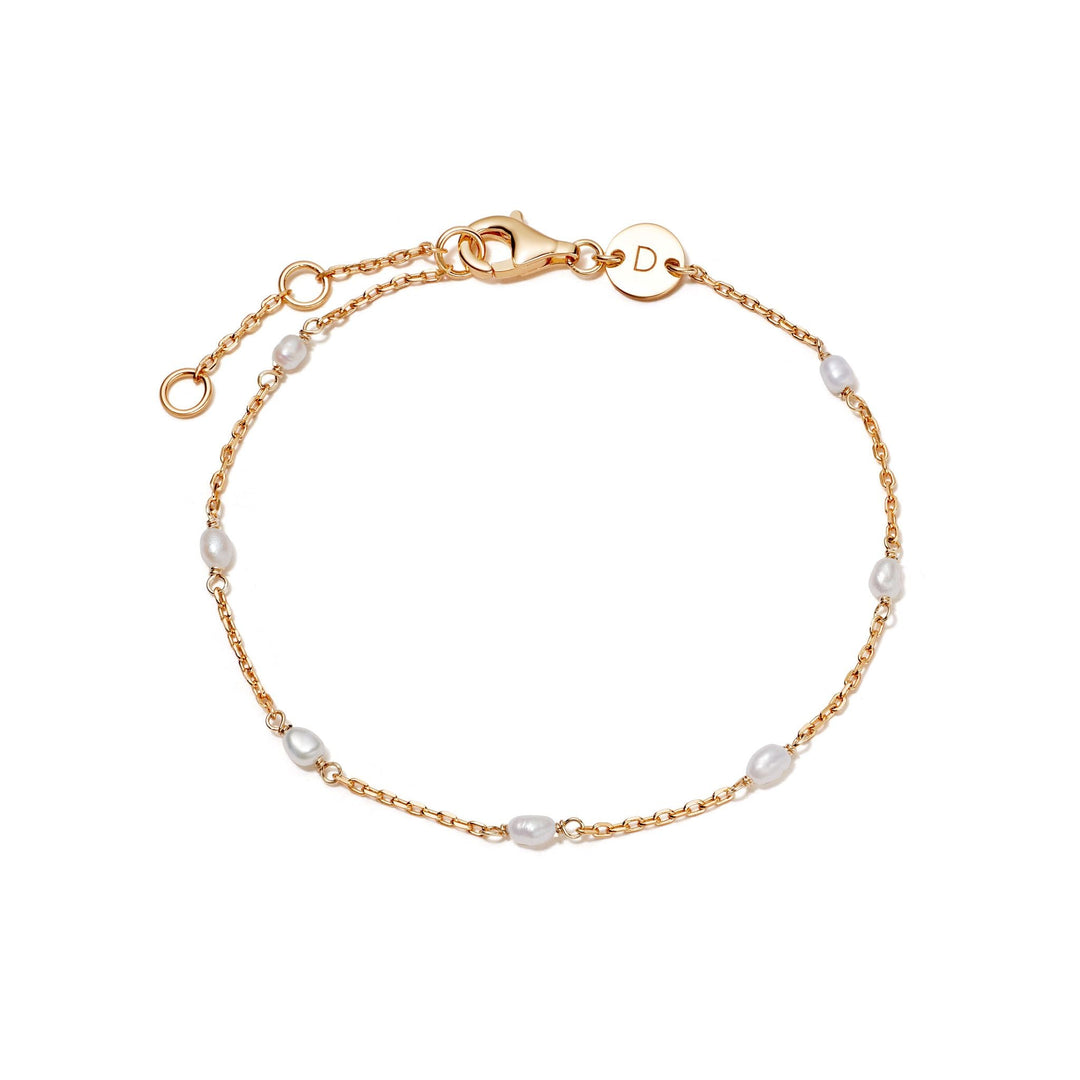 Daisy London 18ct Gold Plate Treasures Seed Pearl Chain Bracelet - MococoDaisy LondonTBR03_GPBracelets