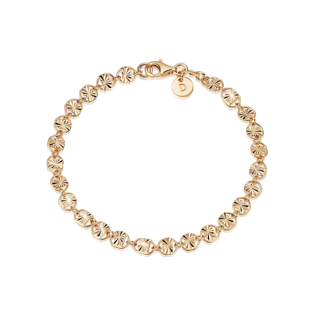Daisy London 18ct Gold Plate Treasures Sunburst Chain Bracelet - MococoDaisy LondonTBR04_GPBracelets