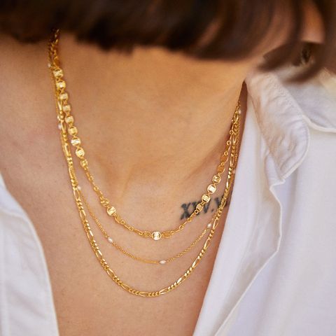 Daisy London 18ct Gold Plate Treasures Sunburst Chain Necklace - MococoDaisy LondonTN06_GPNecklaces