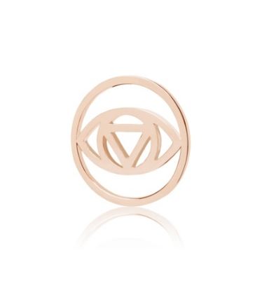 Rose Gold Evil Eye Halo Coin