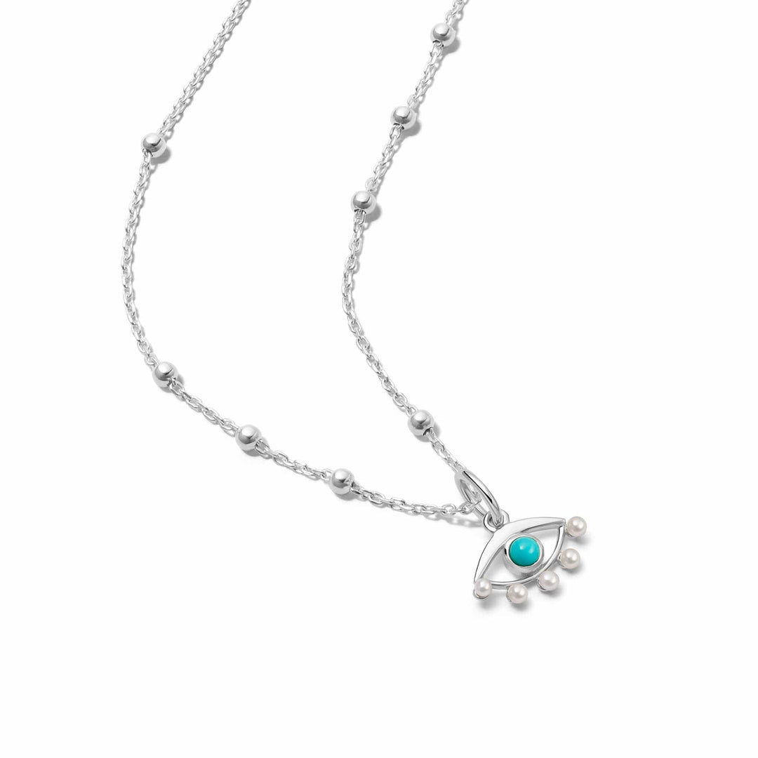 Daisy London Silver Evil Eye Necklace - MococoDaisy LondonSN14_SLVNecklaces