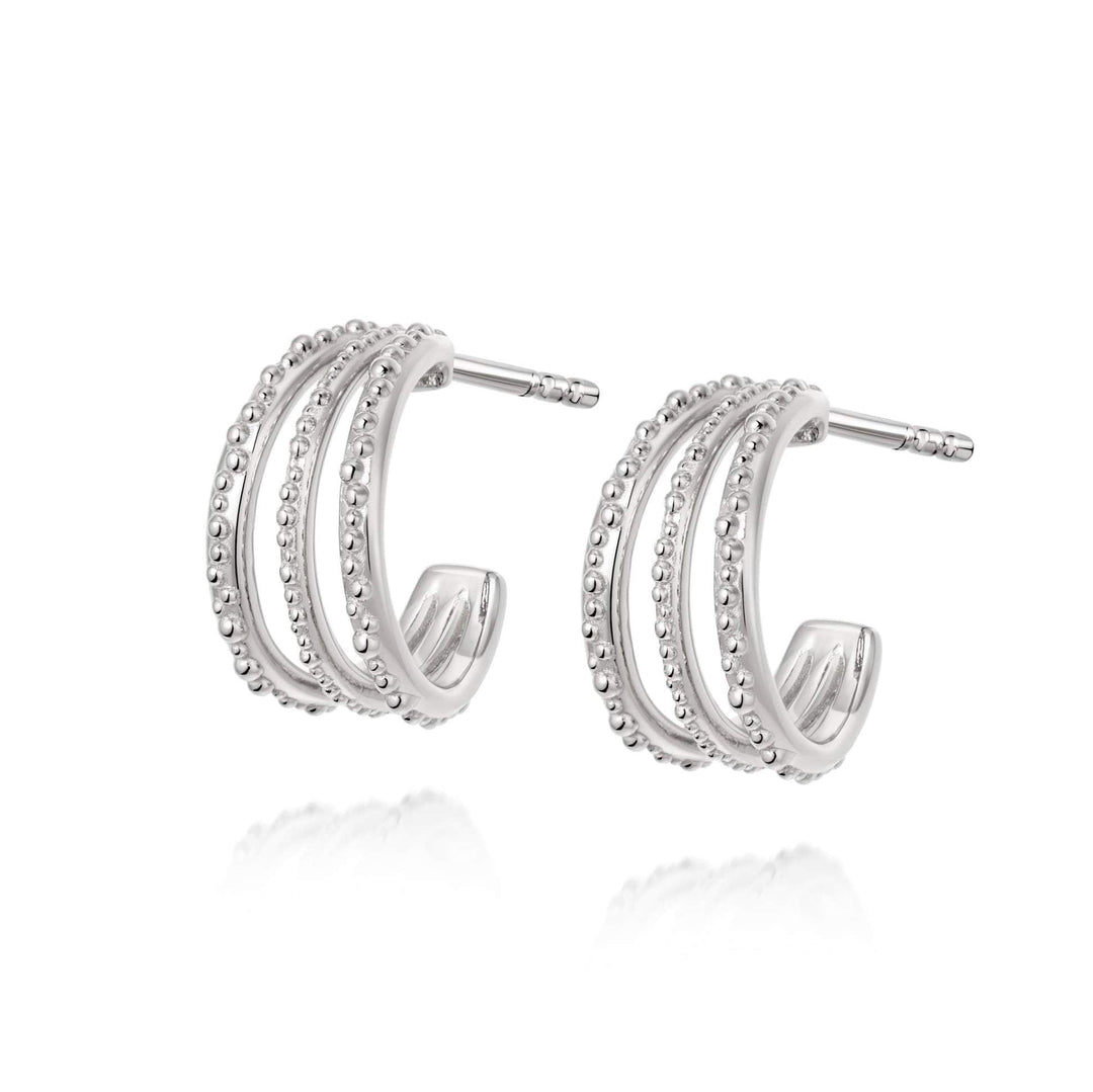 Daisy London Sterling Silver Amanda Huggie Hoop Earrings - MococoDaisy LondonHUG10_SLV5056104110812Earrings