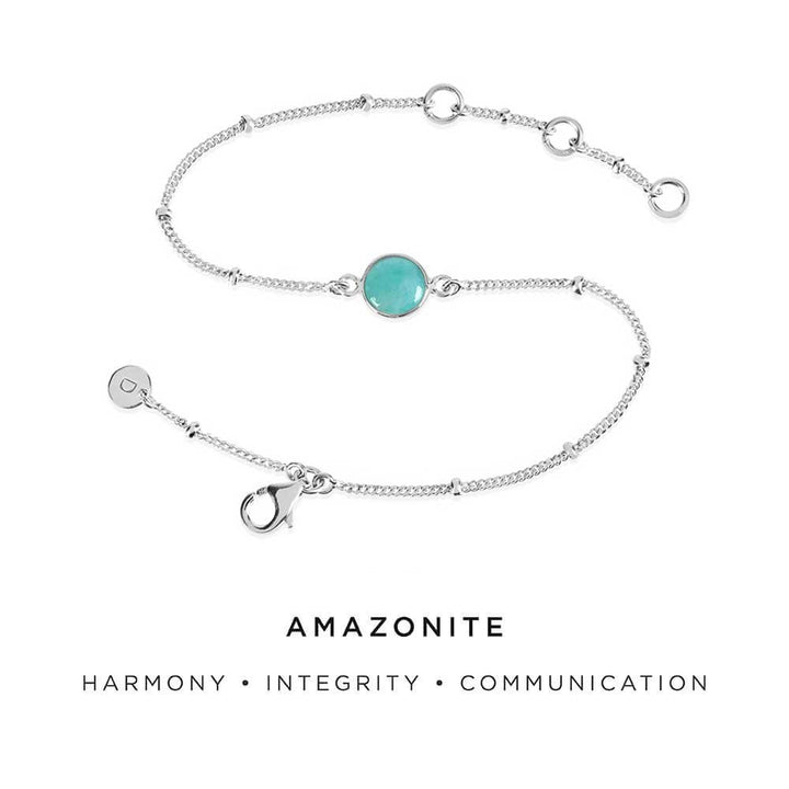 Daisy London Sterling Silver Amazonite Healing Stone Bracelet - MococoDaisy LondonHBR1003_SLV5056104103180Bracelets