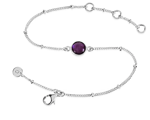 Daisy London Sterling Silver Amethyst Healing Stone Bracelet - MococoDaisy LondonHBR1002_SLV5056104103173Bracelets