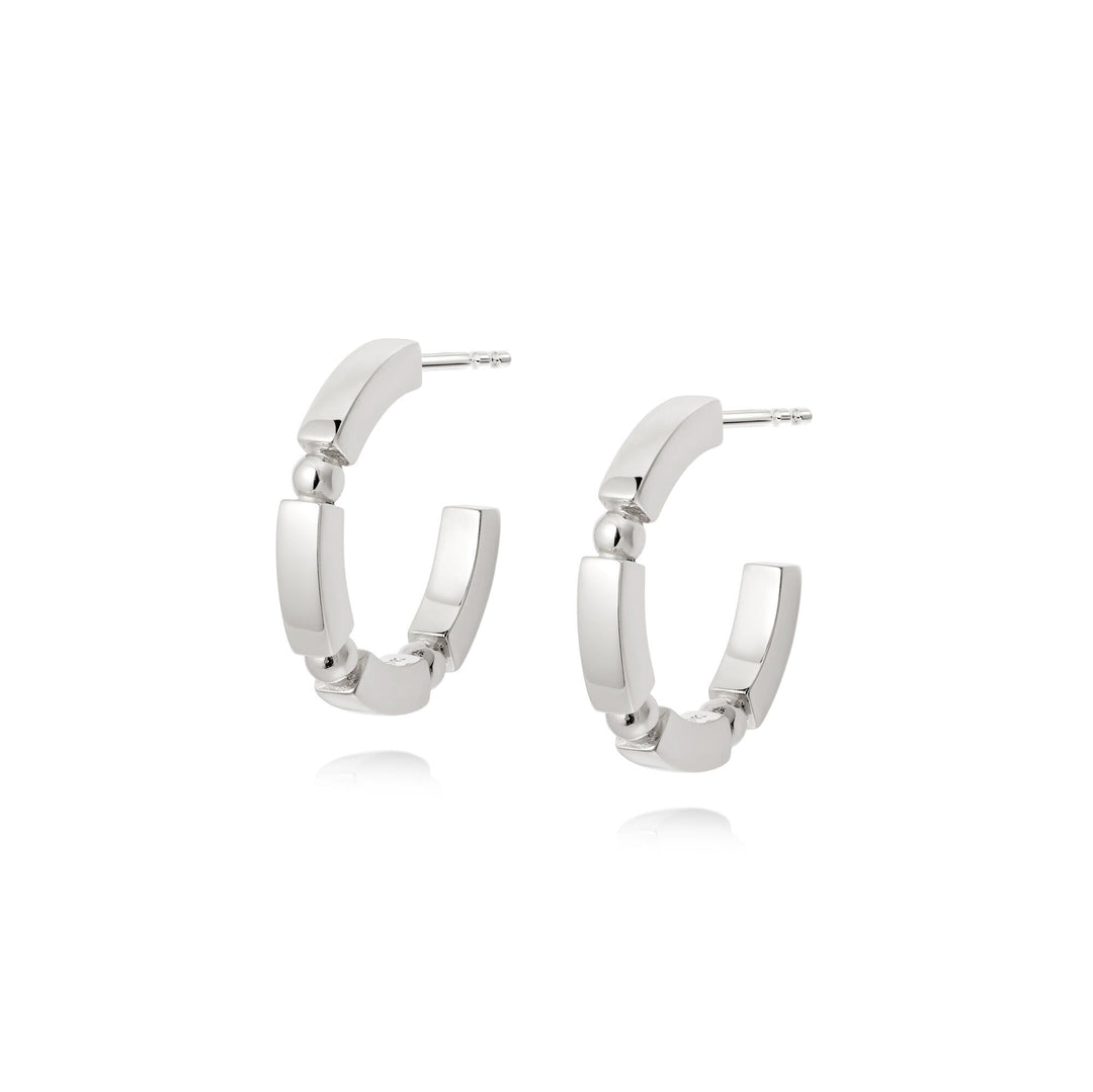 Daisy London Sterling Silver Chunky Stacked Hoops - MococoDaisy LondonEB8007_SLV5056104103937Earrings