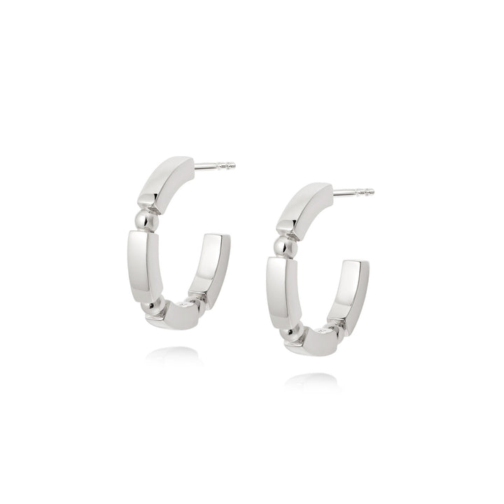 Daisy London Sterling Silver Chunky Stacked Hoops - MococoDaisy LondonEB8007_SLV5056104103937Earrings