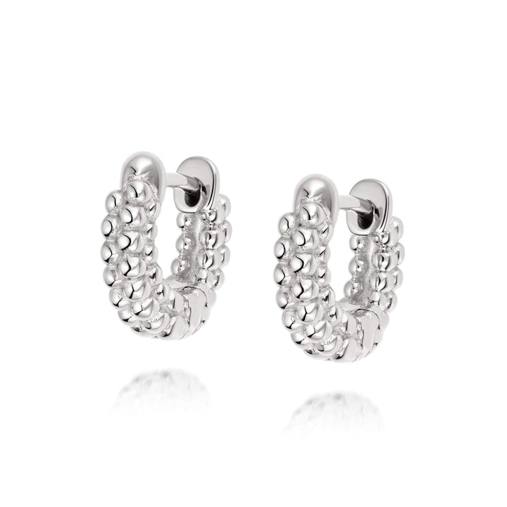 Daisy London Sterling Silver Dolly Huggie Hoop Earrings - MococoDaisy LondonHUG04_SLV5056104110690Earrings