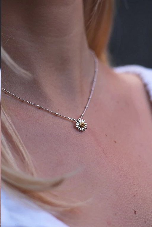Daisy London Sterling Silver English Daisy Bobble Necklace - MococoDaisy LondonN2032_SLV5056104131343Necklace