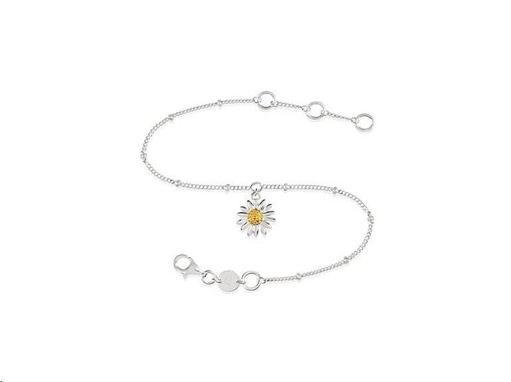 Daisy London Sterling Silver English Daisy Drop Bobble Bracelet - MococoDaisy LondonBR2004_SLV5056104102657Bracelets
