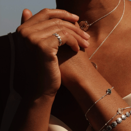 Daisy London Sterling Silver Green Aventurine Healing Stone Bracelet - MococoDaisy LondonHBR1001_SLV5056104103166Bracelets