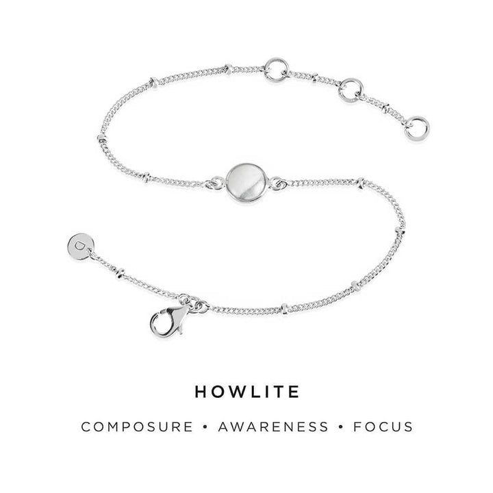 Daisy London Sterling Silver Howlite Healing Stone Bracelet - MococoDaisy LondonHBR1006_SLV5056104103210Bracelets