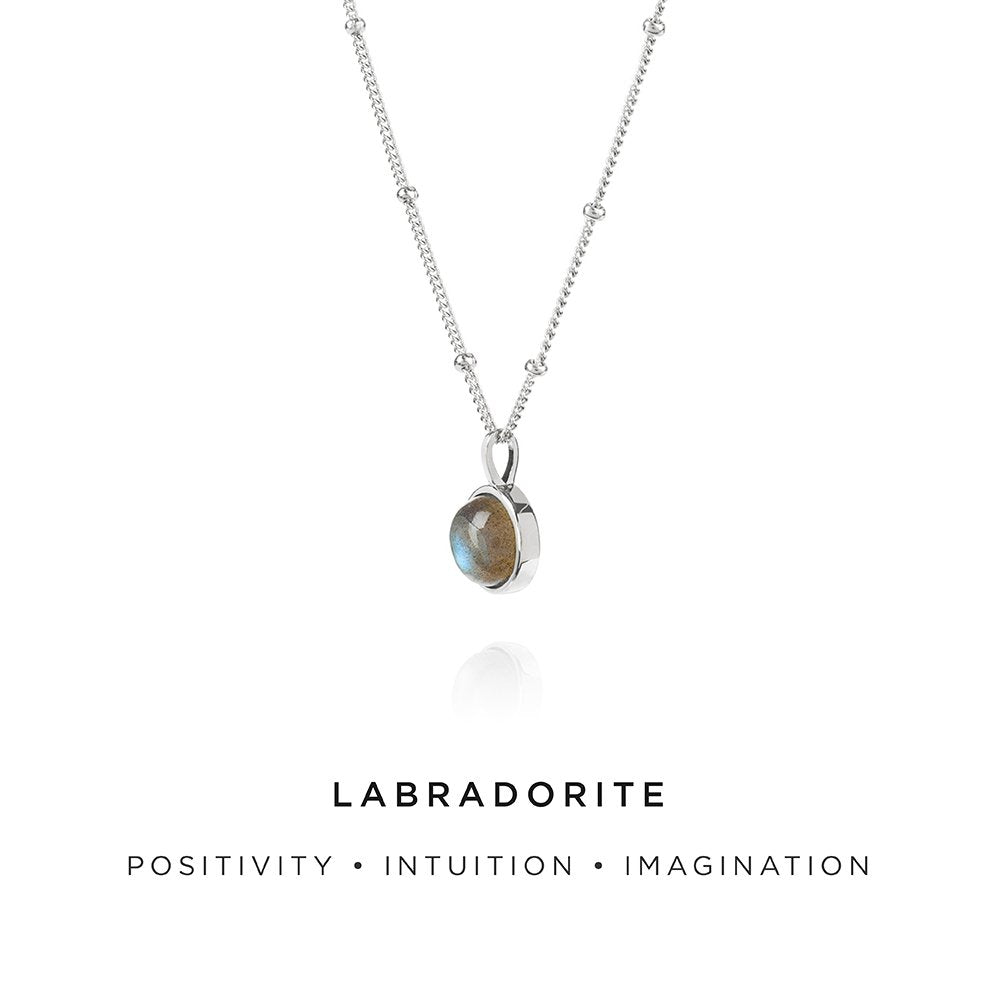 Daisy London Sterling Silver Labradorite Healing Necklace - MococoDaisy LondonHN2007_SLV5056104102848Necklaces