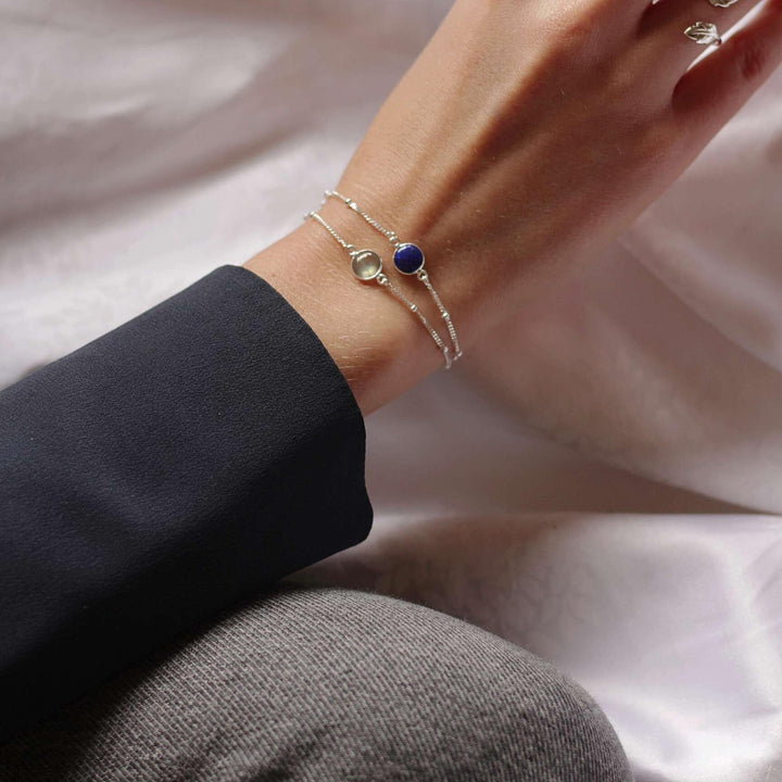 Daisy London Sterling Silver Labradorite Healing Stone Bracelet - MococoDaisy LondonHBR1007_SLV5056104103227Bracelets