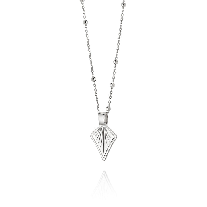 Daisy London Sterling Silver Palm Leaf Bobble Chain Necklace - MococoDaisy LondonWN02_SLV5056104111819Necklace