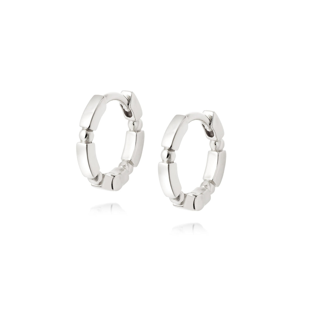 Daisy London Sterling Silver Stacked Huggie Hoops - MococoDaisy LondonEB8008_SLV5056104103951Earrings