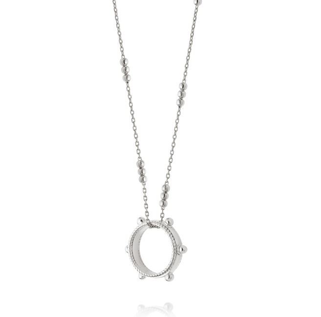 Daisy London Sterling Silver Stacked Twisted Rope & Bead Necklace - MococoDaisy LondonNB8004_SLV5056104106570Necklaces