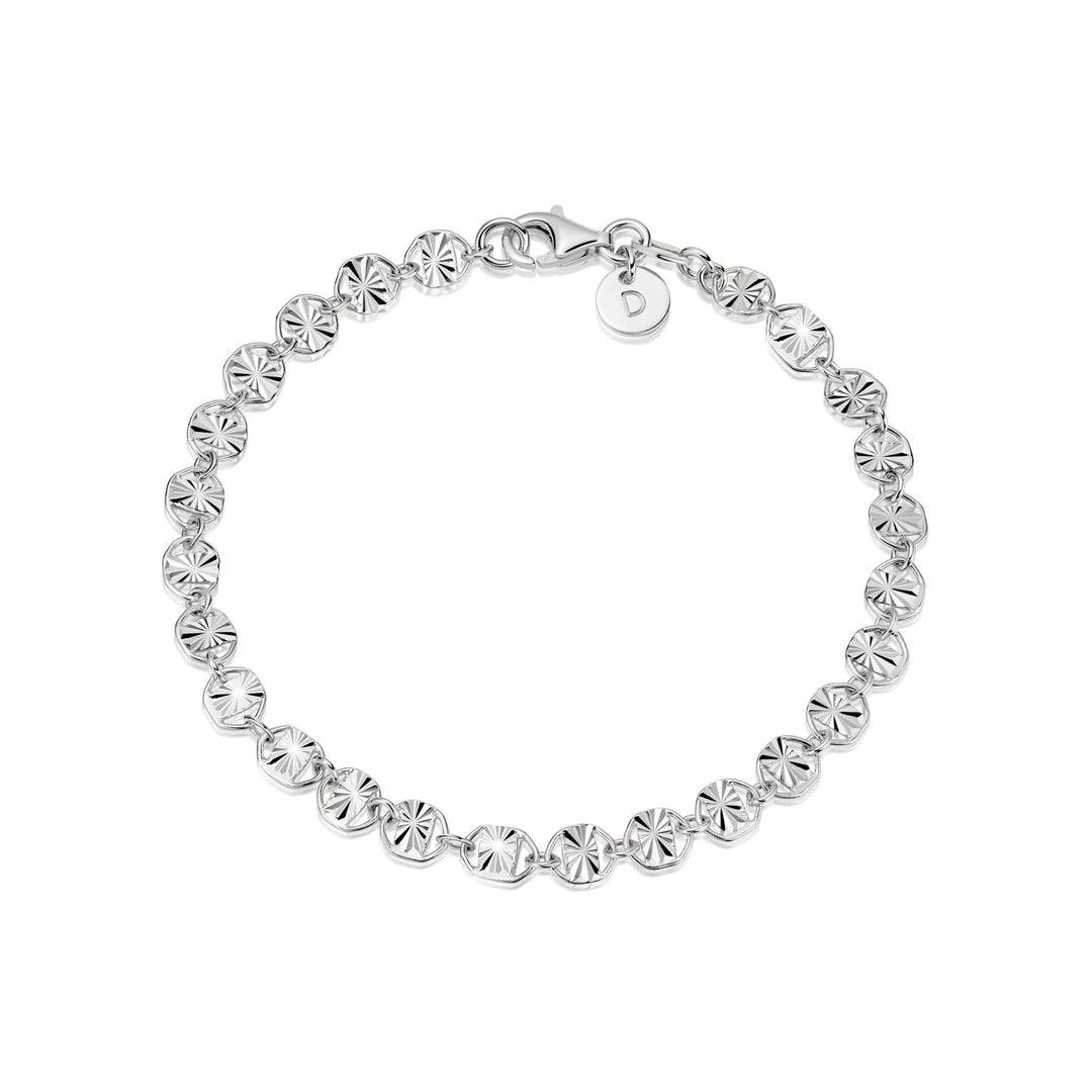 Daisy London Sterling Silver Treasures Sunburst Chain Bracelet - MococoDaisy LondonTBR04_SLV5056104117897Bracelets