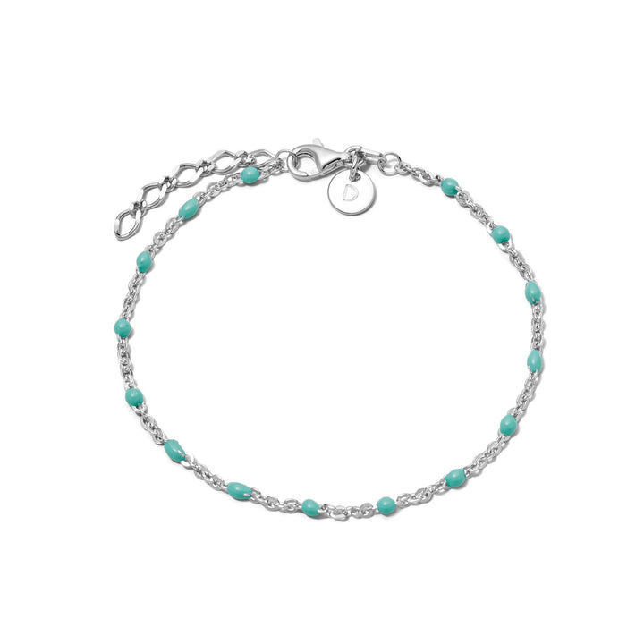 Daisy London Sterling Silver Treasures Turquoise Beaded Bracelet - MococoDaisy LondonBBR02_SLV5056104118528Bracelets