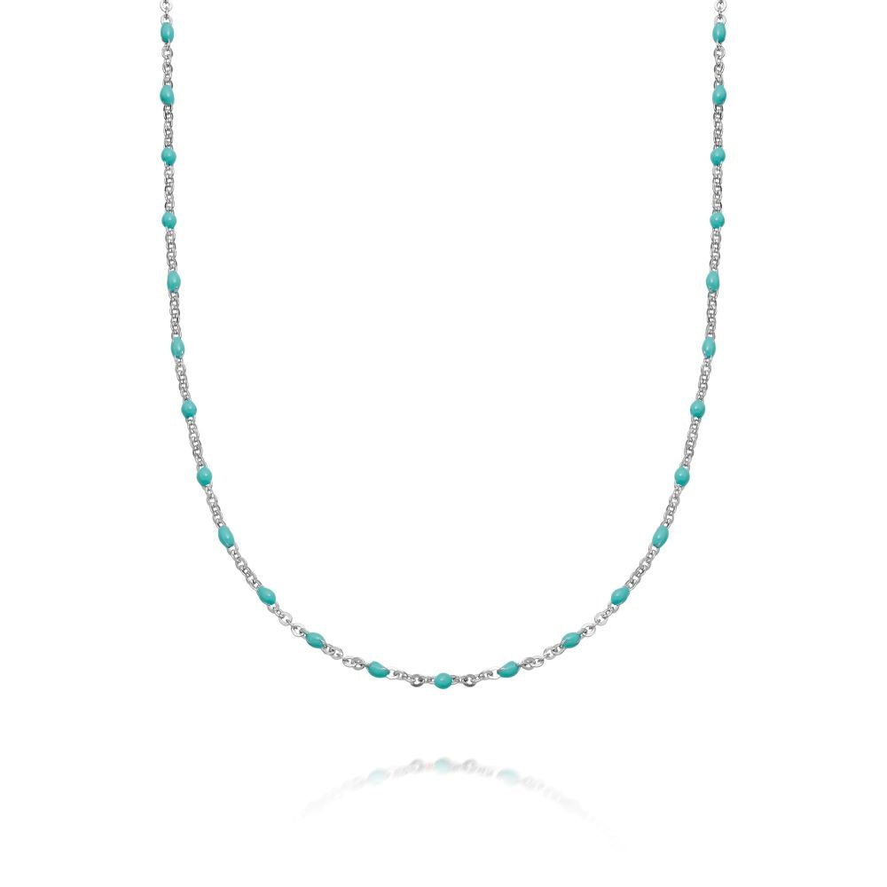 Daisy London Sterling Silver Treasures Turquoise Beaded Necklace - MococoDaisy LondonBN02_SLVNecklaces