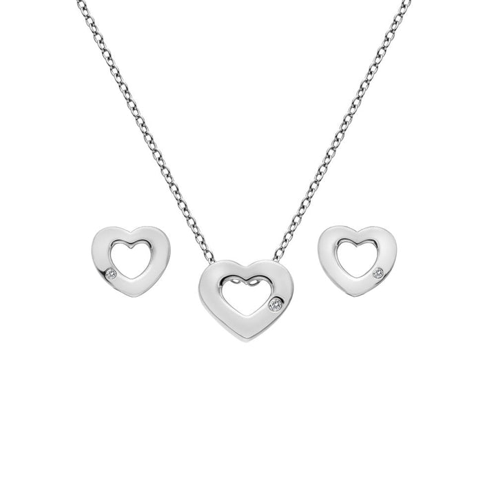 Hot Diamonds Silver Amulets Heart Set - MococoHot DiamondsSS1365055069041247Sets