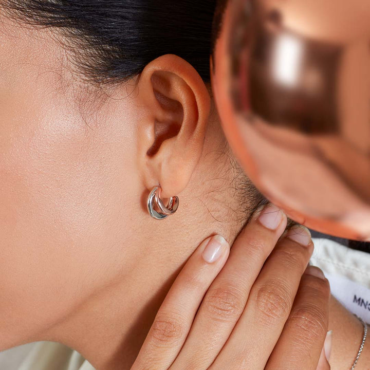 Kit Heath Bevel Cirque Blush Twin Hoop Earrings - MococoKit Heath61886RRP5038159163449Earrings