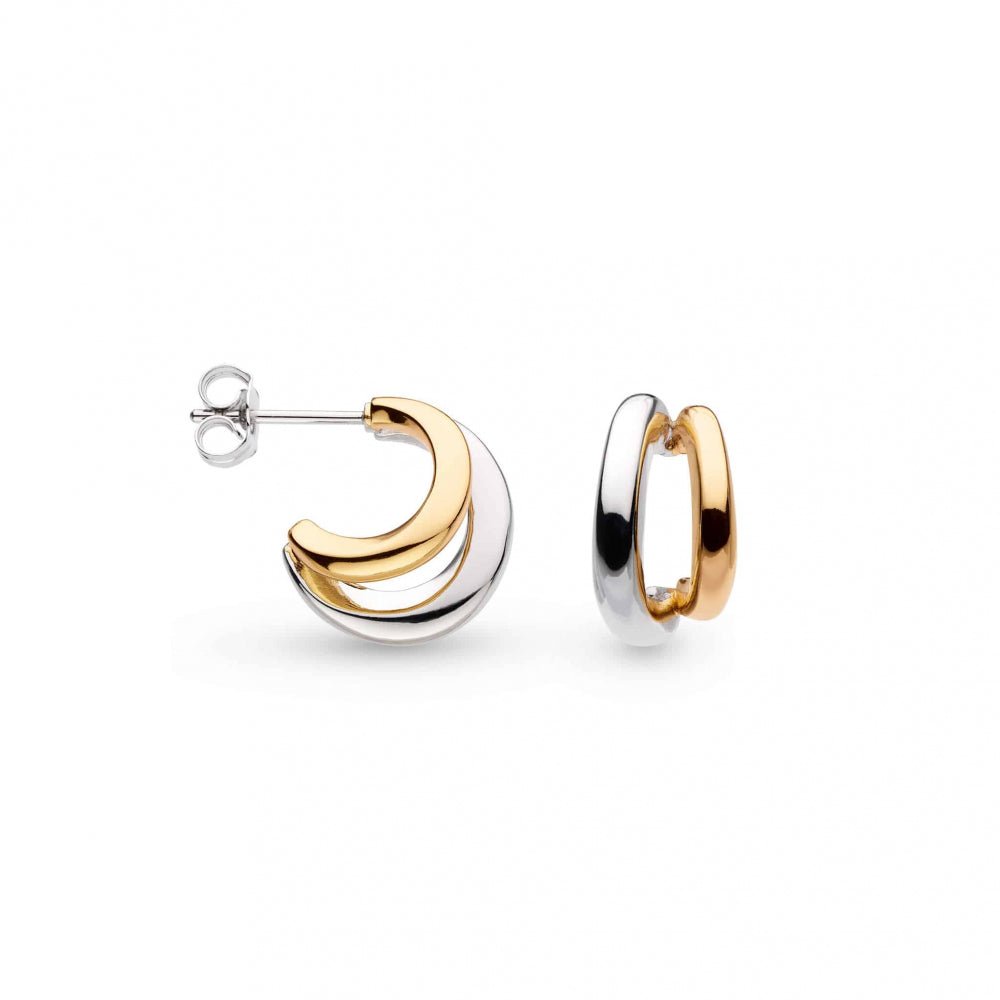 Kit Heath Bevel Cirque Golden Twin Hoop Earrings - MococoKit Heath61886GRP5038159163425Earrings