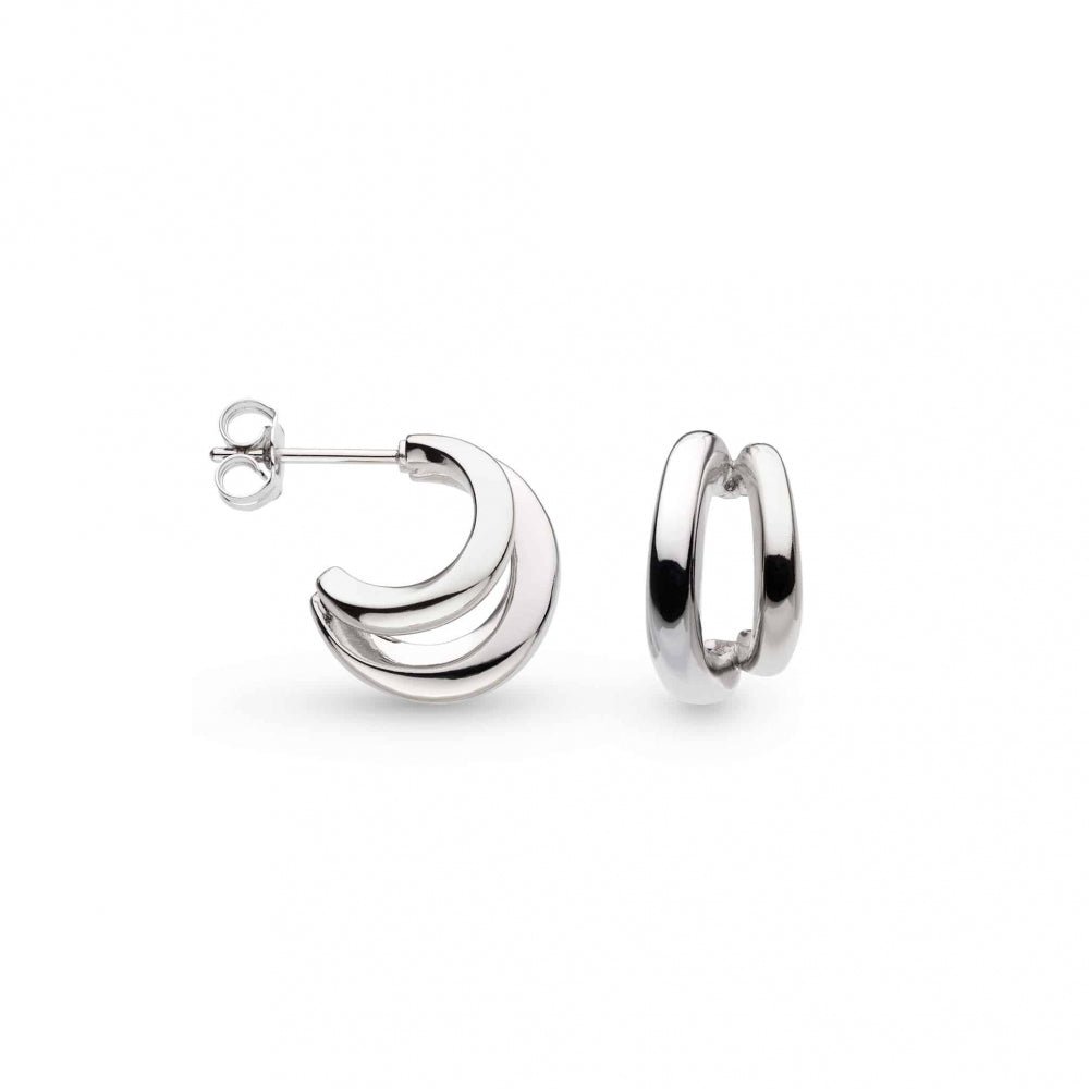 Kit Heath Bevel Cirque Silver Twin Hoop Earrings - MococoKit Heath61886RP5038159163432Earrings