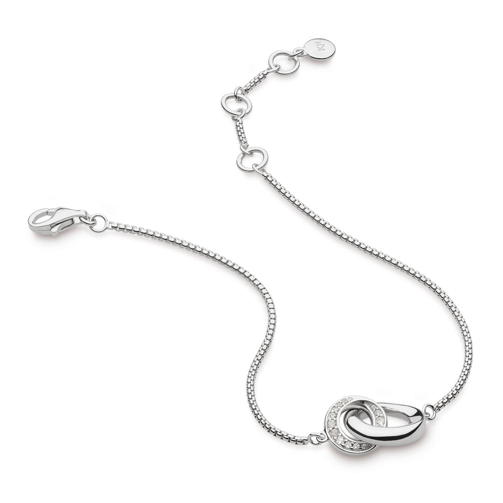Kit Heath Silver Bevel Cirque Link Pave Bracelet - MococoKit Heath7151CZ5038159159558Bracelets