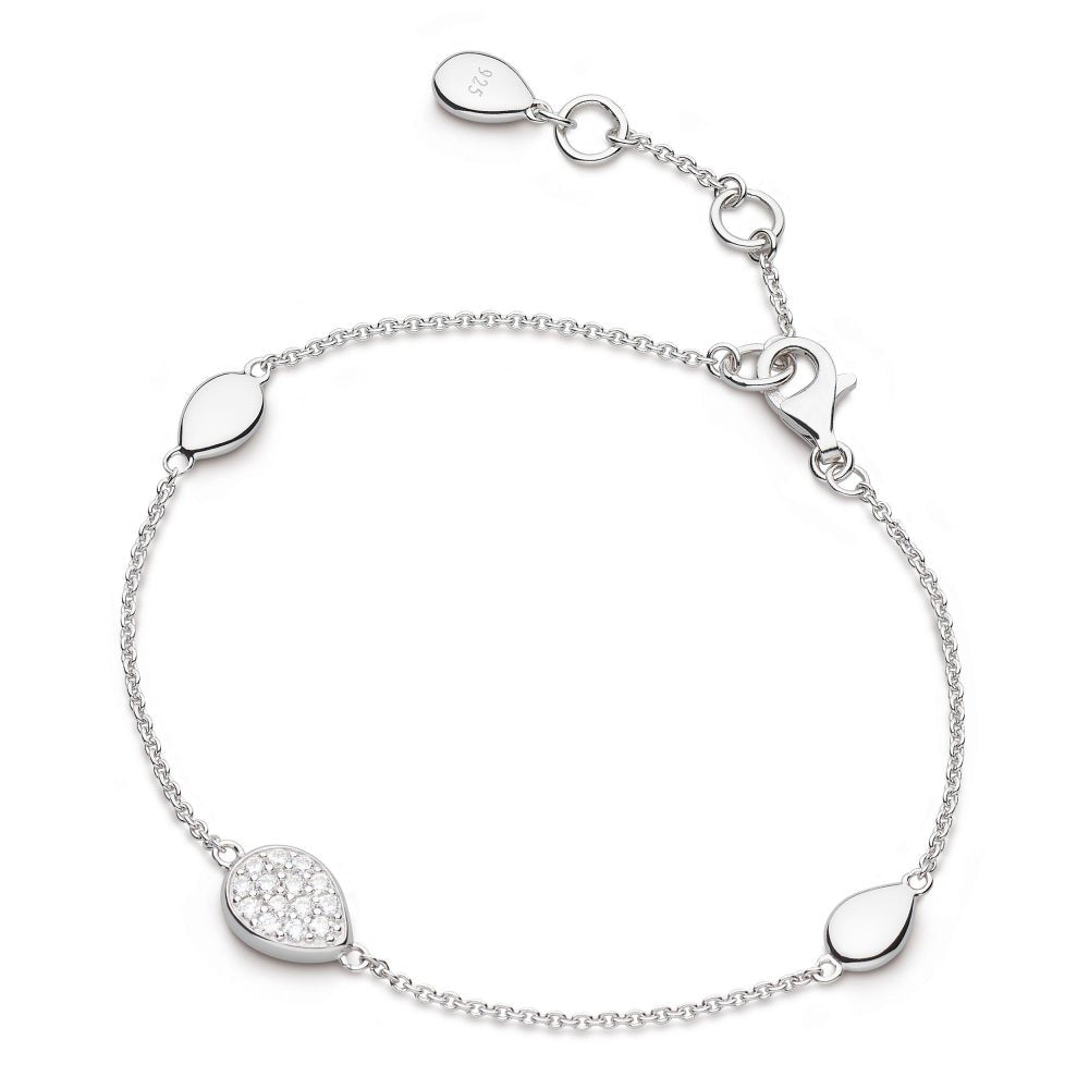 Kit Heath Silver Coast Pebble Glisten Pavé Station Bracelet - MococoKit Heath70188CZ5038159158919Bracelets