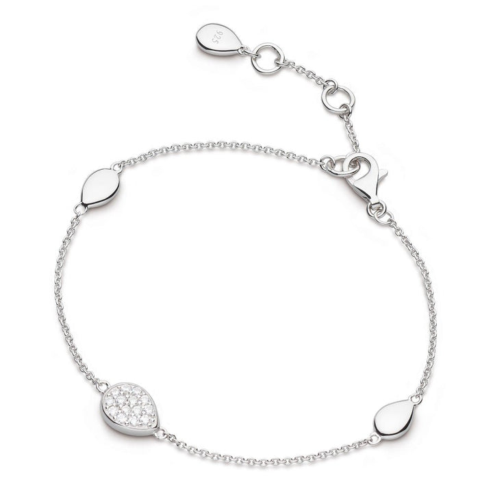 Kit Heath Silver Coast Pebble Glisten Pavé Station Bracelet - MococoKit Heath70188CZ5038159158919Bracelets