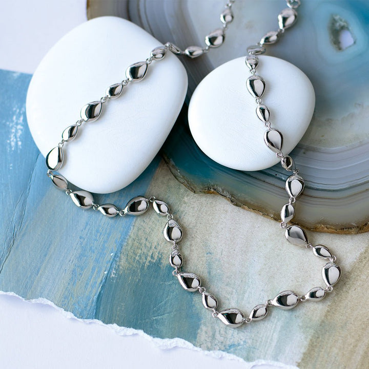 Kit Heath Silver Coast Pebble Linking Pebbles Necklace - MococoKit Heath90189RP5038159157042Necklaces
