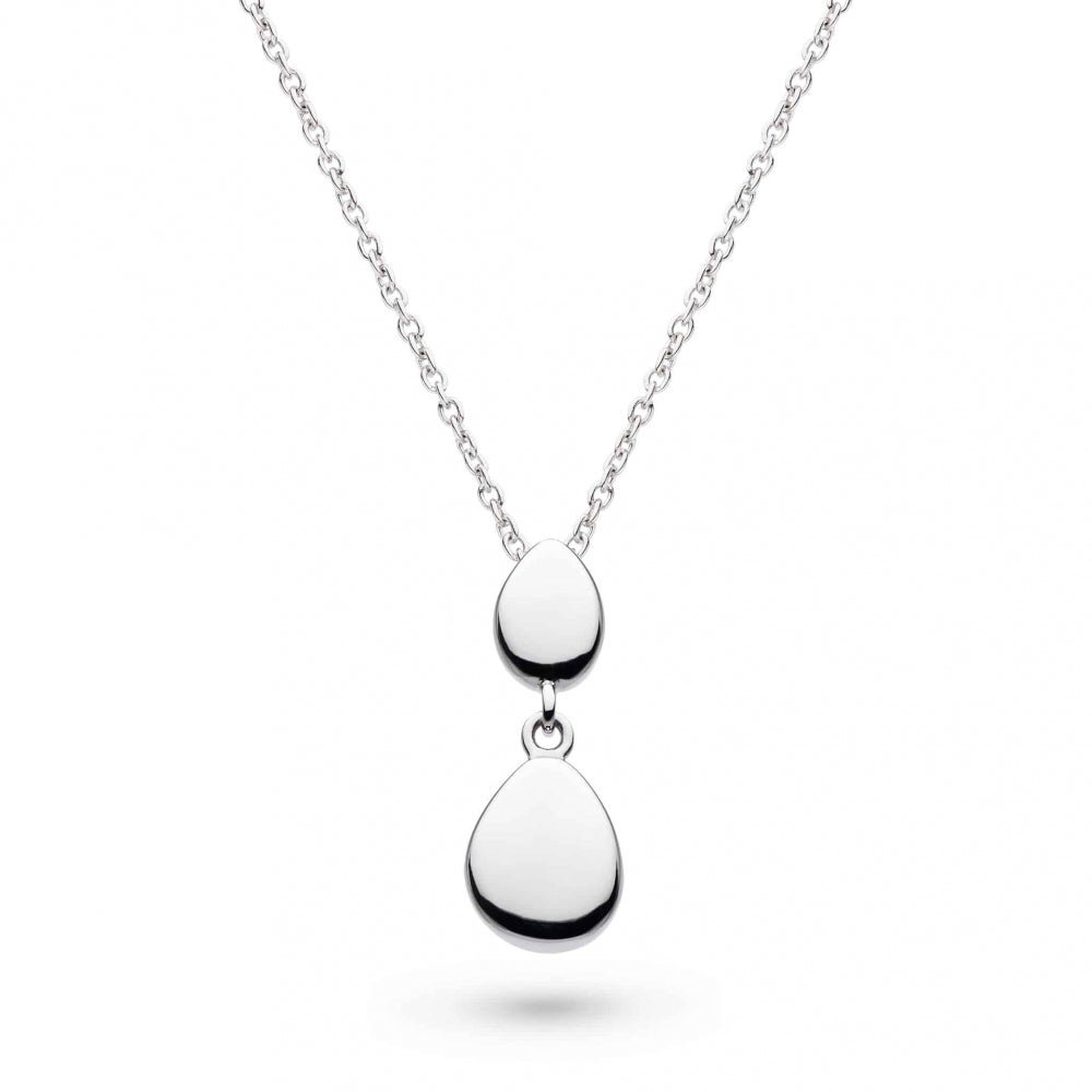 Kit Heath Silver Coast Pebble Twin Silver Droplet Necklace - MococoKit Heath90186RP5038159163722Necklaces