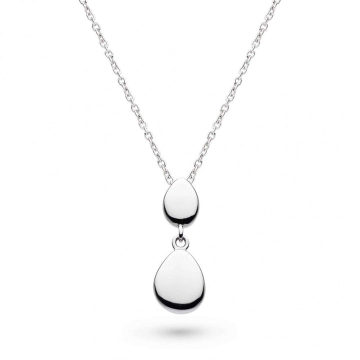 Kit Heath Silver Coast Pebble Twin Silver Droplet Necklace - MococoKit Heath90186RP5038159163722Necklaces